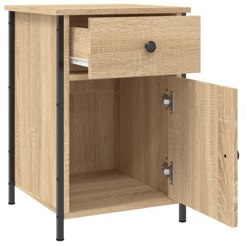 Sengeborde 2 stk. 40×42×60 cm i konstrueret træ - sonoma-eg
