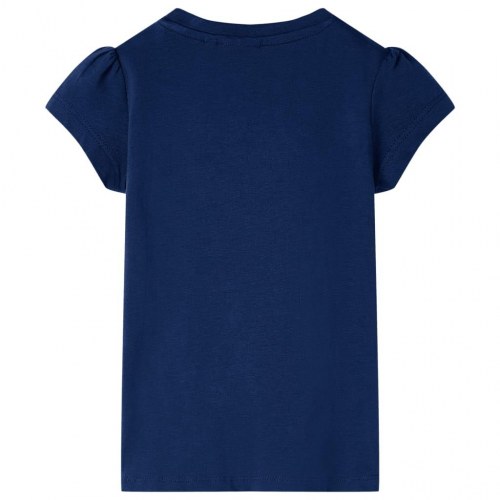 T-shirt til børn str. 104 marineblå