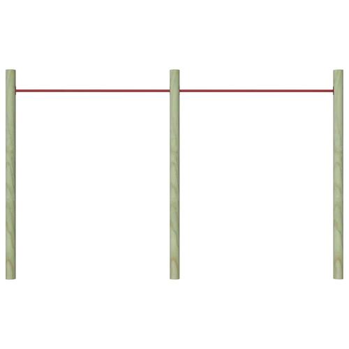 Kolbøttestang 2 stk. 125 cm stål rød