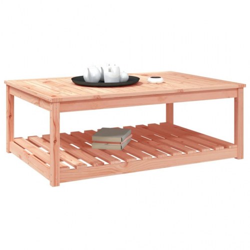Havebord i massivt douglasgran - 121 × 82,5 × 45 cm med hylde