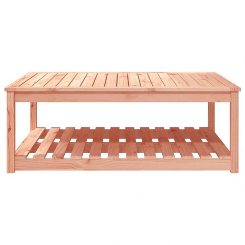 Havebord i massivt douglasgran - 121 × 82,5 × 45 cm med hylde