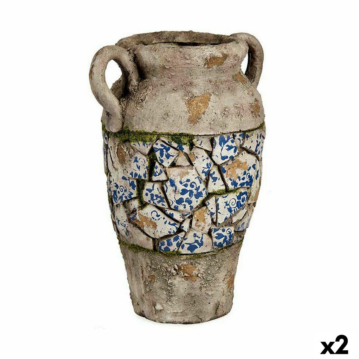 Havedekoration vase Ibergarden - polyesterharpiks, 21 × 34,5 × 28 cm (2 stk.)