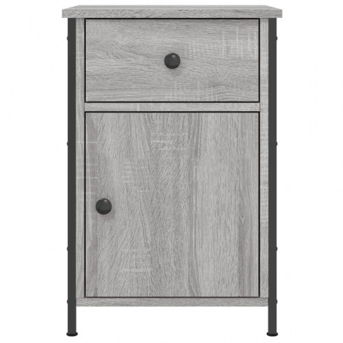 Sengeborde 2 stk. - konstrueret træ i grå sonoma-eg 40×42×60 cm