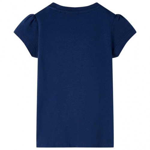 T-shirt til børn str. 128 marineblå