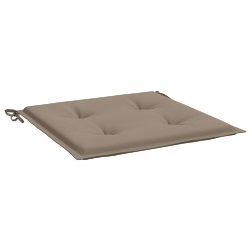 Hynder til havestol - 4 stk. 50×50×4 cm i oxfordstof, gråbrun