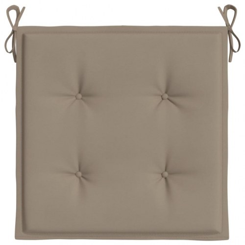 Hynder til havestol - 4 stk. 50×50×4 cm i oxfordstof, gråbrun