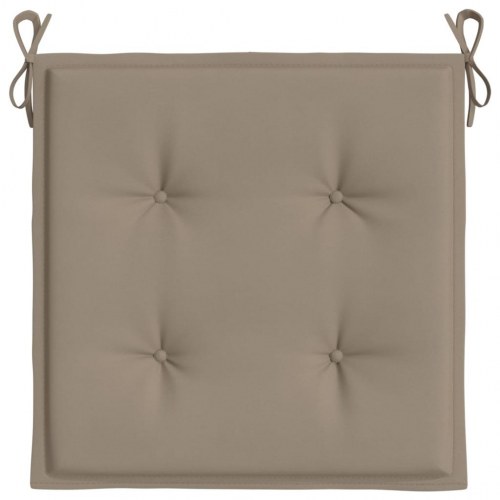 Hynder til havestol 6 stk. 50x50x3 cm oxfordstof gråbrun