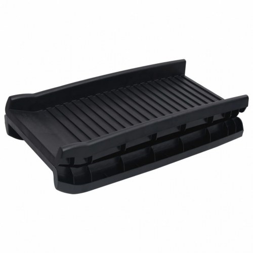Foldbar hunderampe 155,5x40x15,5 cm sort