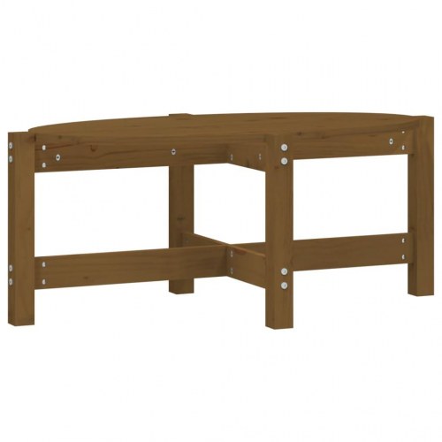 Sofabord i massivt fyrretræ 87 x 48 x 35 cm - gyldenbrun