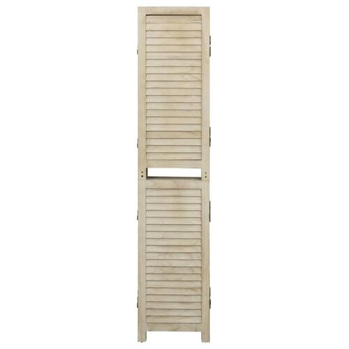 6-panels rumdeler 210x165 cm massivt kejsertræ
