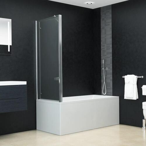 Foldbar brusevæg 120x68x130 cm sikkerhedsglas