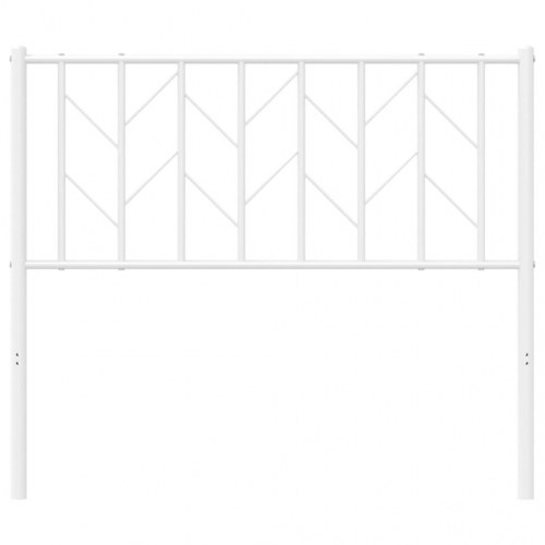 Sengegavl 100 cm metal hvid