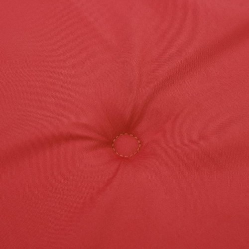 Stolehynder med høj ryg - 6 stk., 120×50×3 cm, stof rød