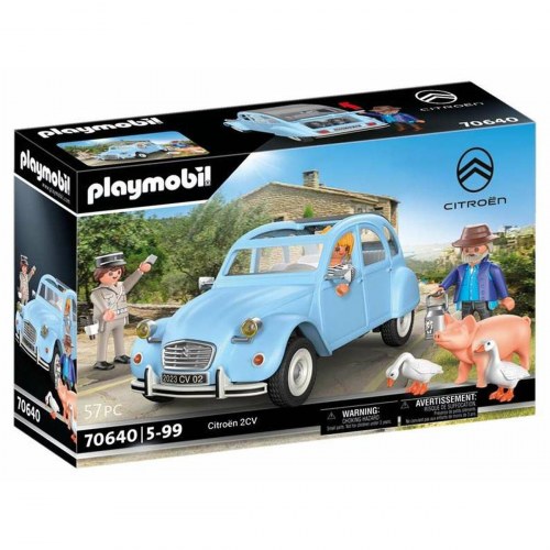 Legetøjssæt figurer Playmobil Citroën 2CV - Blå bil, 57 dele