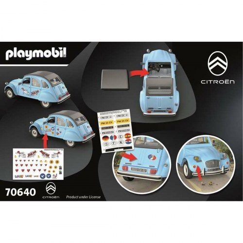Legetøjssæt figurer Playmobil Citroën 2CV - Blå bil, 57 dele