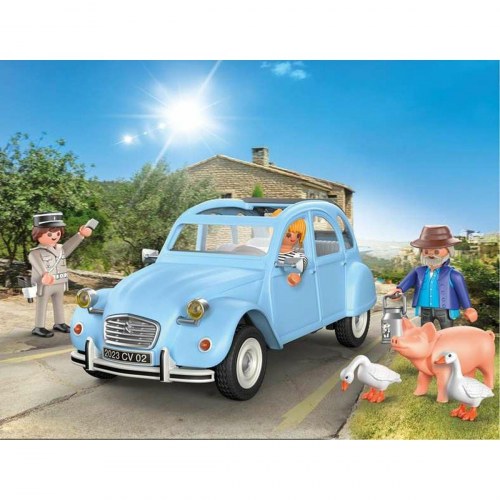 Legetøjssæt figurer Playmobil Citroën 2CV - Blå bil, 57 dele