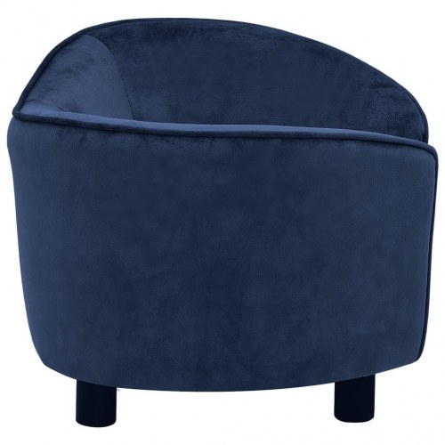 Hundesofa i plys 69 x 49 x 40 cm - blå