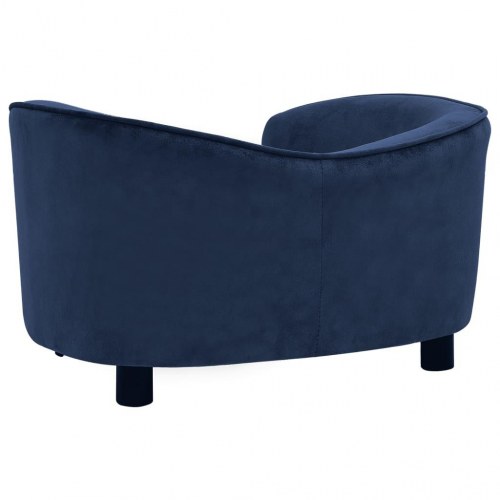 Hundesofa i plys 69 x 49 x 40 cm - blå