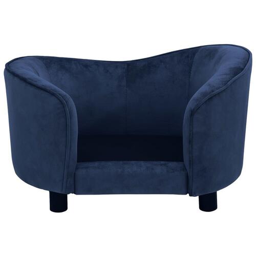 Hundesofa 69x49x40 cm plys blå