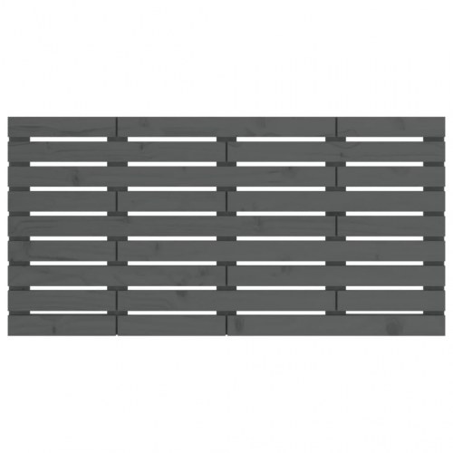Sengegavl i massivt fyrretræ 146 x 3 x 63 cm - grå