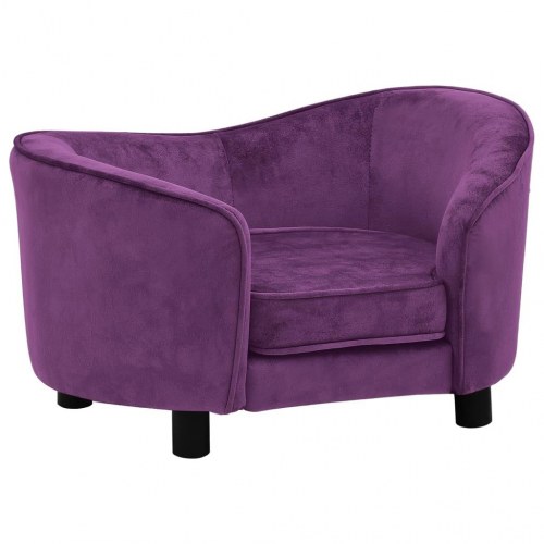 Hundesofa 69 x 49 x 40 cm i plys - bordeaux