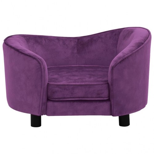 Hundesofa 69 x 49 x 40 cm i plys - bordeaux