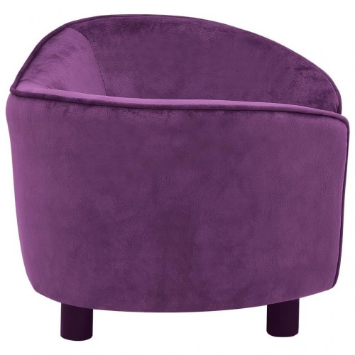 Hundesofa 69 x 49 x 40 cm i plys - bordeaux