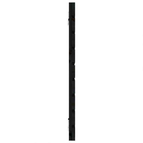 Sengegavl i massivt fyrretræ 146 x 3 x 63 cm - sort
