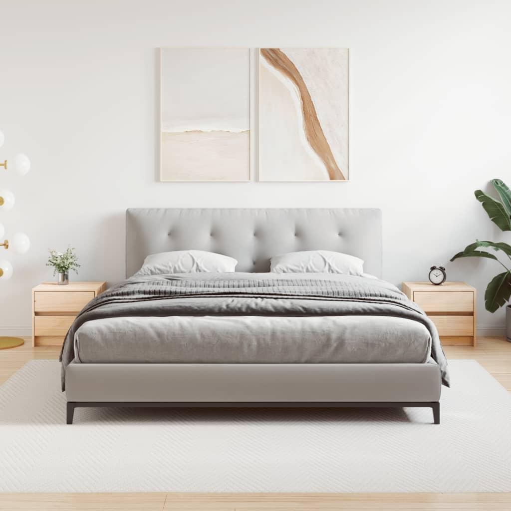 Sengeborde 2 stk. 40x31x35,5 cm massivt fyrretræ billede