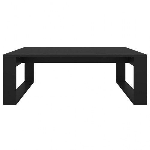 Sofabord 100 × 100 × 35 cm i konstrueret træ - sort
