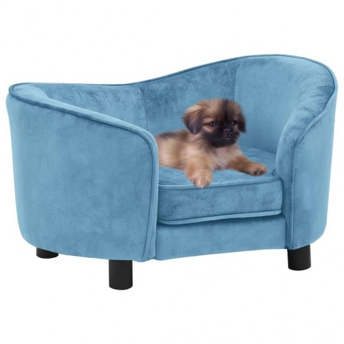 Hundesofa i plys 69 x 49 x 40 cm - turkis