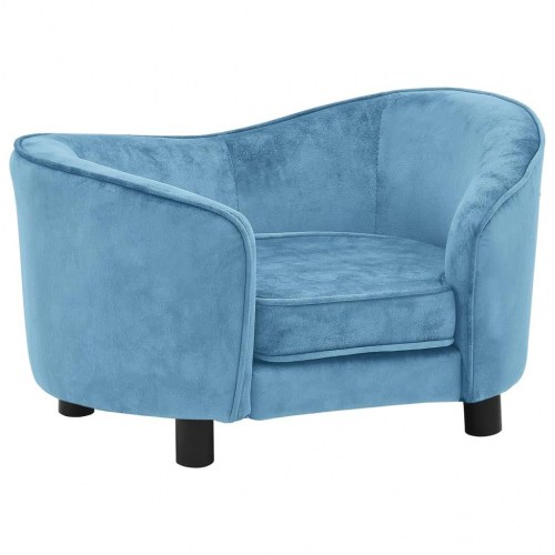 Hundesofa i plys 69 x 49 x 40 cm - turkis