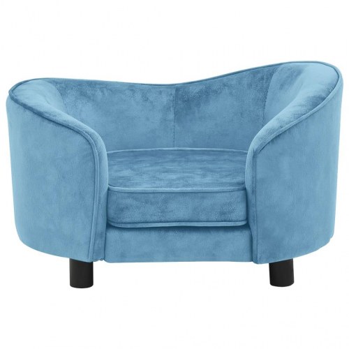 Hundesofa i plys 69 x 49 x 40 cm - turkis
