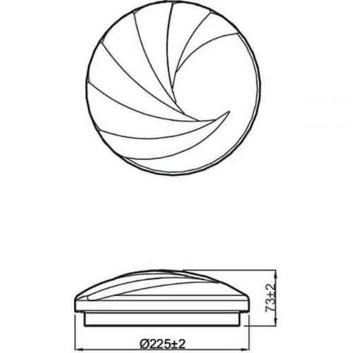 Philips loftslampe Plafón Ø 32 cm, hvid, 17 W LED (4000 K)