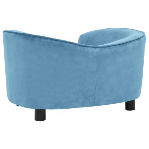 Hundesofa i plys 69 x 49 x 40 cm - turkis