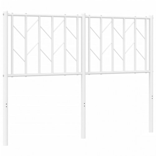 Sengegavl 120 cm metal hvid
