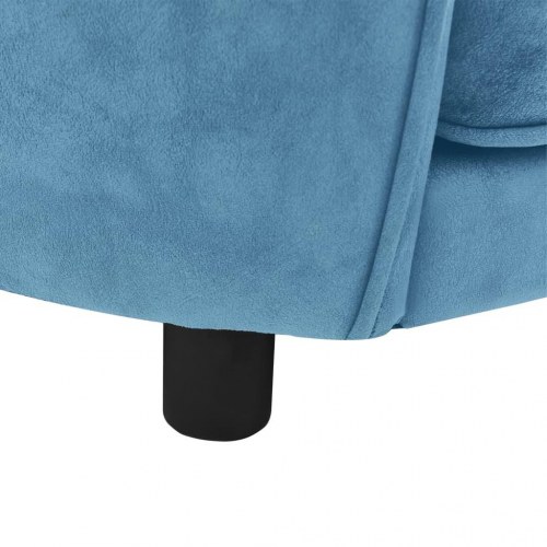 Hundesofa i plys 69 x 49 x 40 cm - turkis