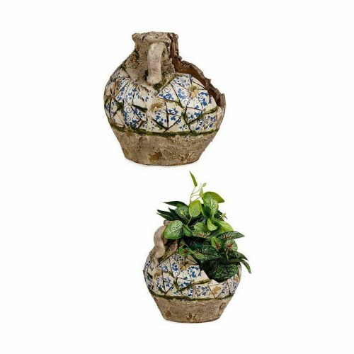 Havedekoration Ibergarden dekorativ vase i polyesterharpiks 28,5 × 28 × 28,5 cm - 2 stk.