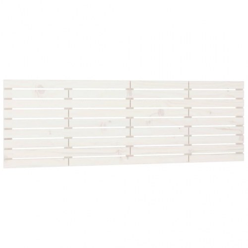 Sengegavl i massivt fyrretræ 166 x 3 x 63 cm - hvid