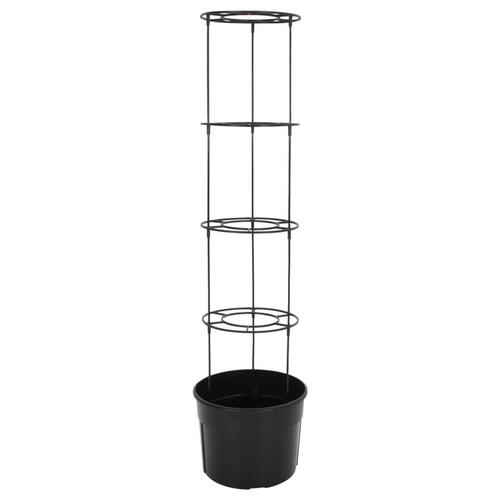Plantekrukke til tomater Ø39x150 cm polypropylen antracitgrå