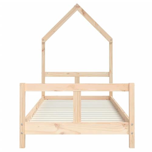 Sengeramme til juniorseng 80x200 cm massivt fyrretræ