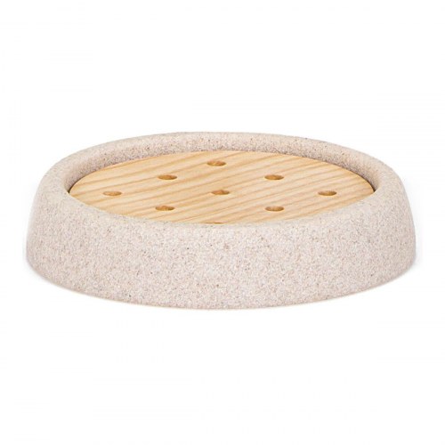 Andrea House sæbeskål - Fresno sandsten, Ø 10,5 x 2 cm