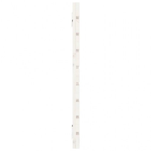 Sengegavl 156x3x63 cm massivt fyrretræ hvid