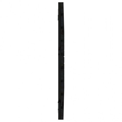 Sengegavl i massivt fyrretræ - sort, 81 x 3 x 63 cm