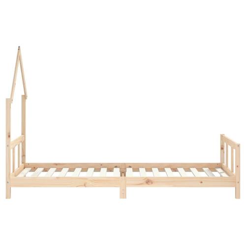 Sengeramme til juniorseng 90x200 cm massivt fyrretræ