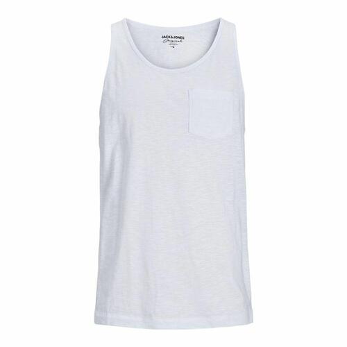 Tank top mænd Jack & Jones Tampa Slub Hvid M