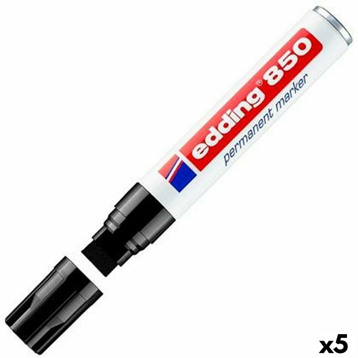 Edding 850 sprittusch - sort, 5-15 mm (5 stk.)
