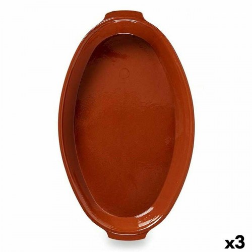 Ovnfad i bagt ler La Dehesa 56 × 32 × 7,5 cm - 3 stk.