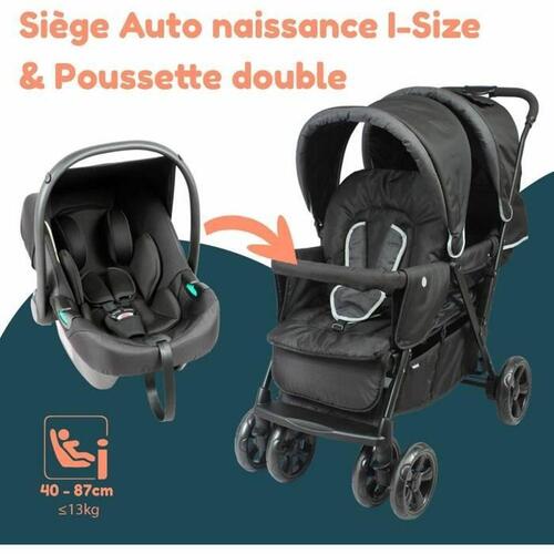 Bambisol klapvogn til baby - sort
