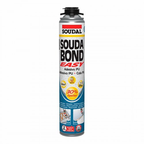 Fugeskum Soudal SoudaBond Easy PU til pistol - 750 ml